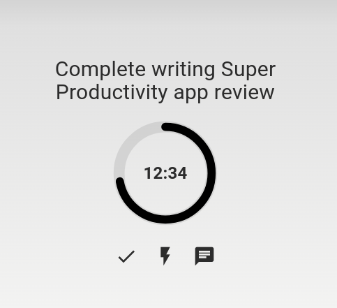 Super Productivity Focus Mode